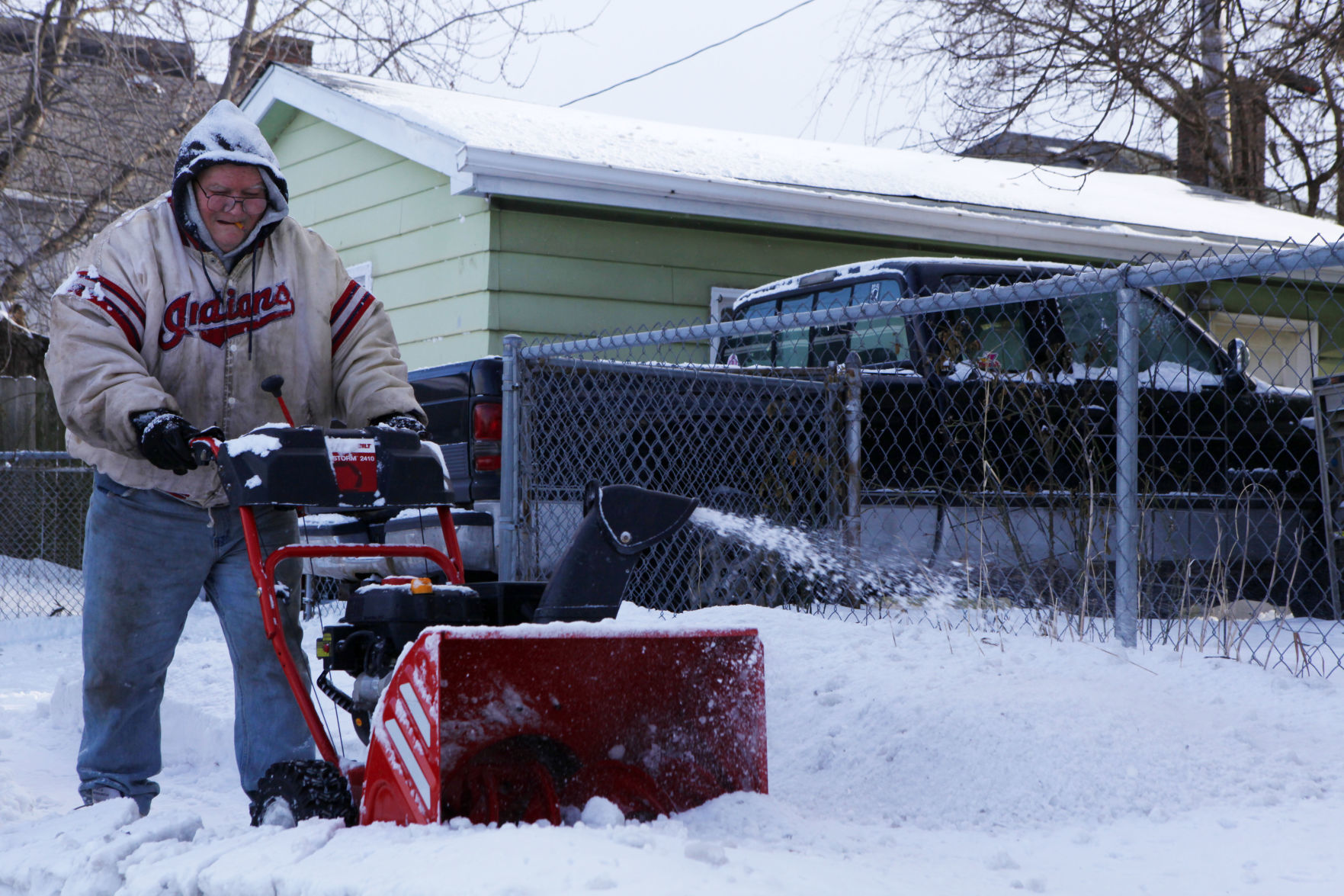 Snowblowing in Marktown